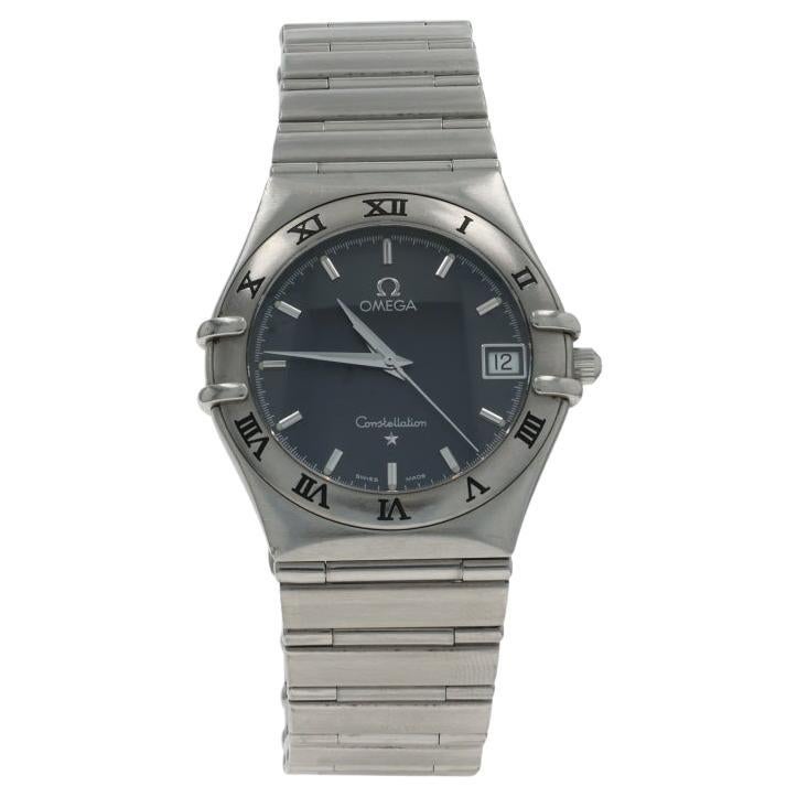 Omega Constellation Herrenuhr 7 1/2" Edelstahl Quarz 1512.40.00