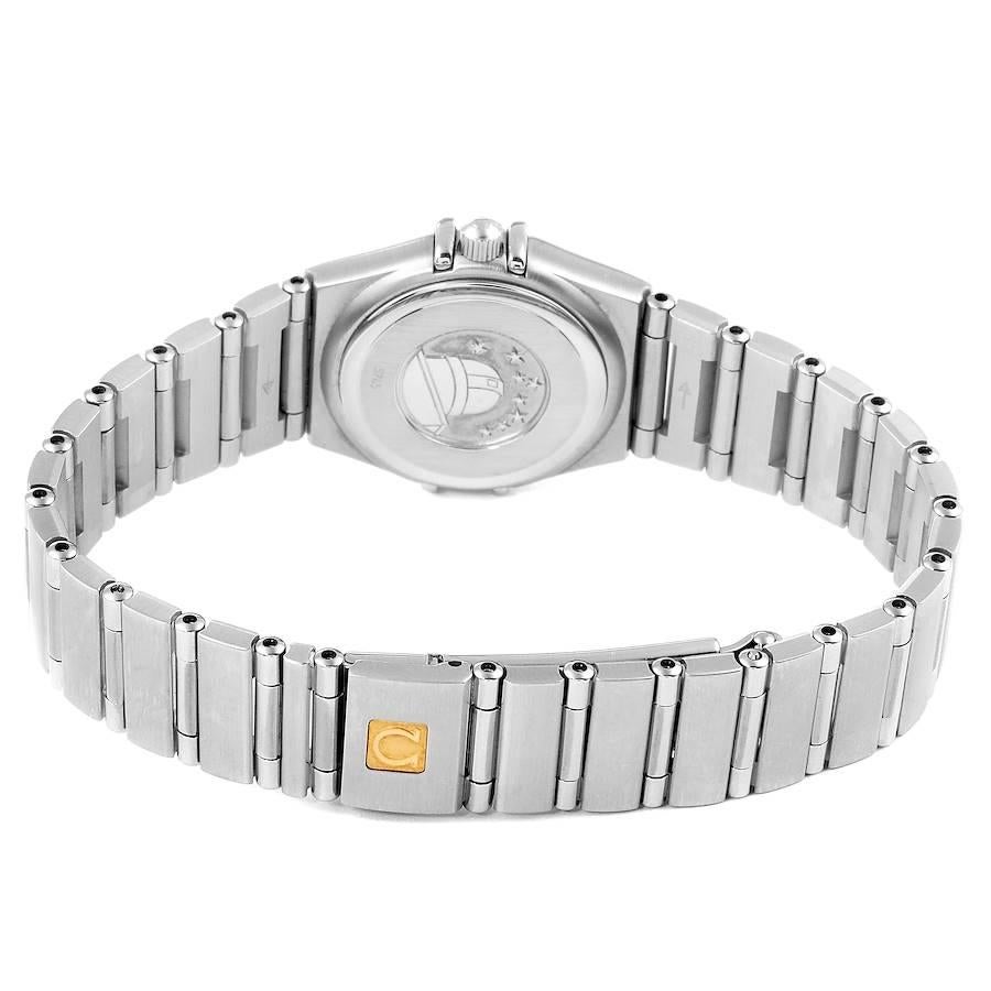 Omega Constellation Mini Blaue MOP Diamanten Damenuhr 1567.86.00 im Angebot 4