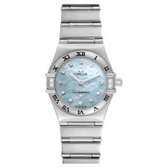 Omega Constellation Mini Blue MOP Diamonds Ladies Watch 1567.86.00