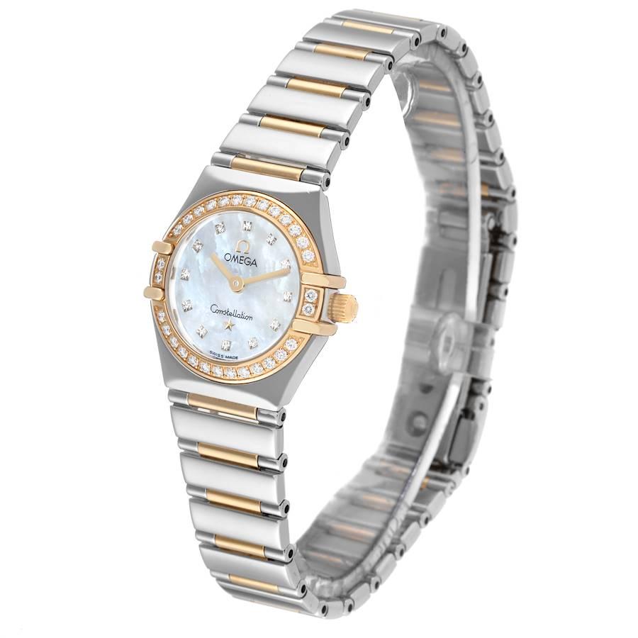 Women's Omega Constellation MOP Dial Diamond Ladies Watch 1365.75.00 Box Card