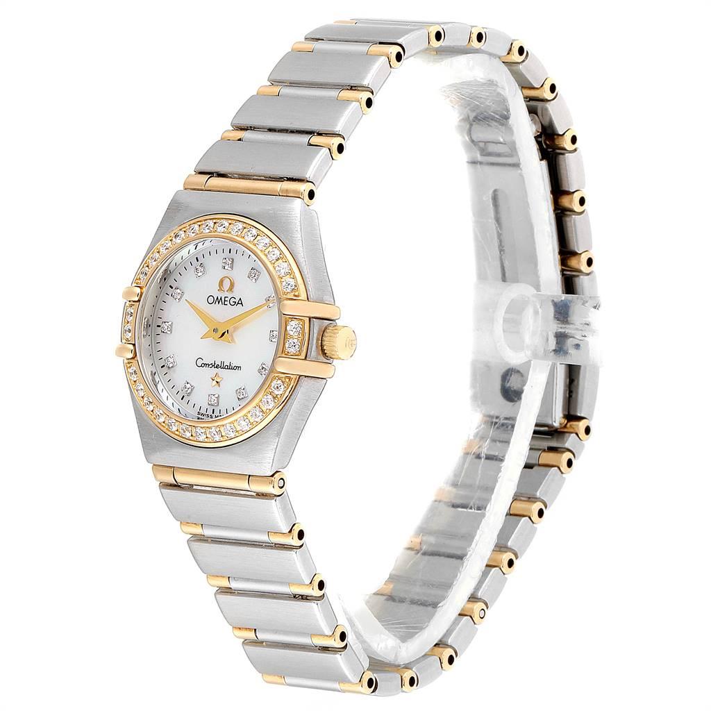 Women's Omega Constellation Mother of Pearl Diamond Ladies Watch 1267.75.00 Box Card