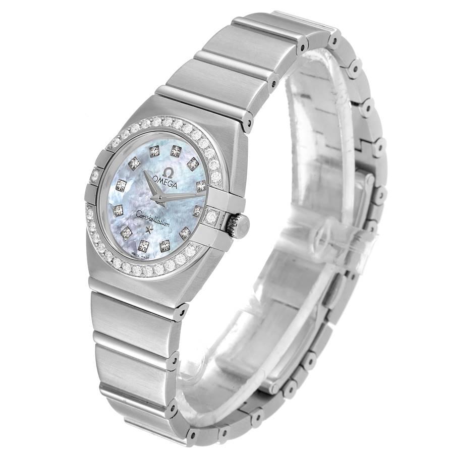 Women's Omega Constellation MOP Diamond Steel Ladies Watch 1589.75.00