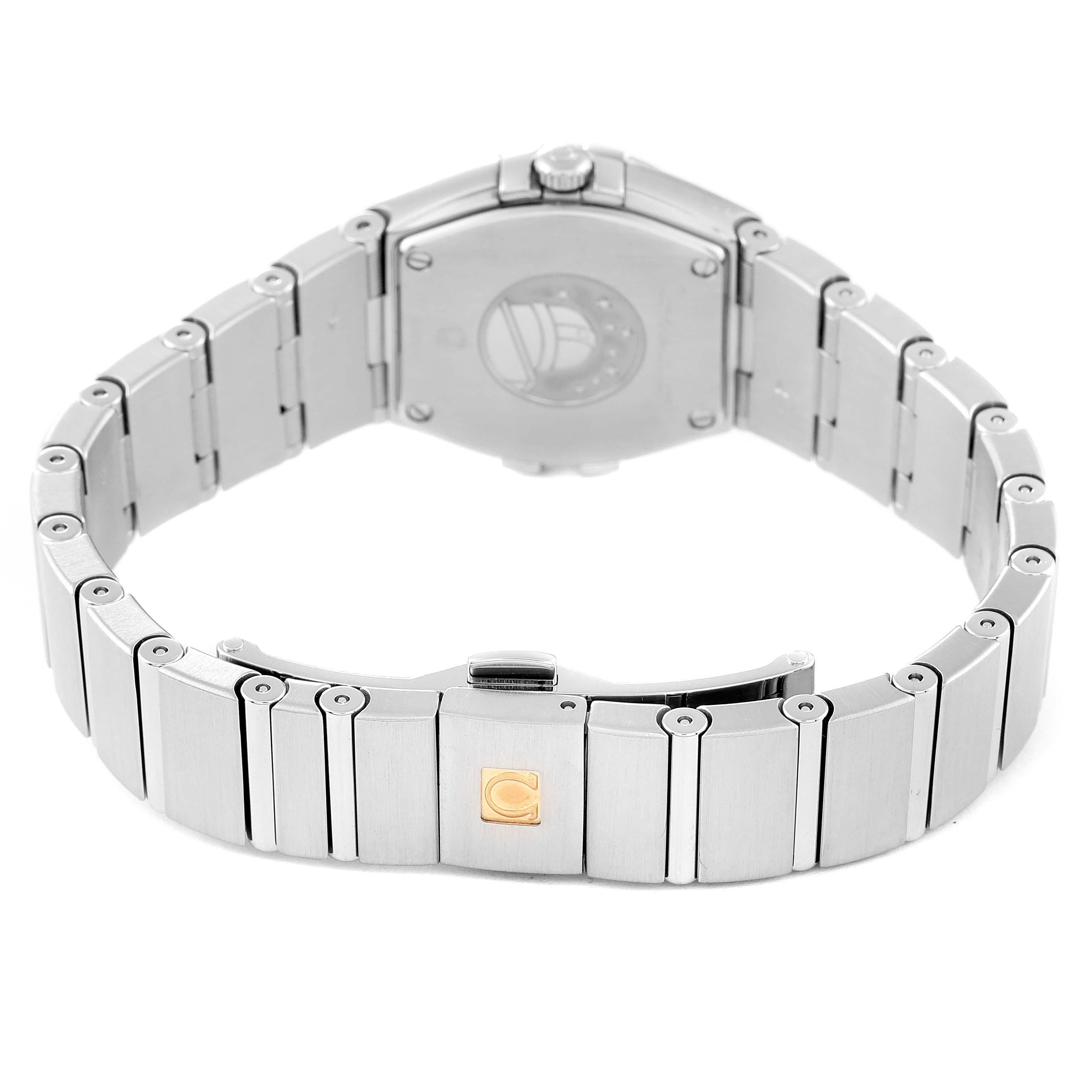 Omega Constellation Mother Of Pearl Diamond Steel Ladies Watch For Sale 3