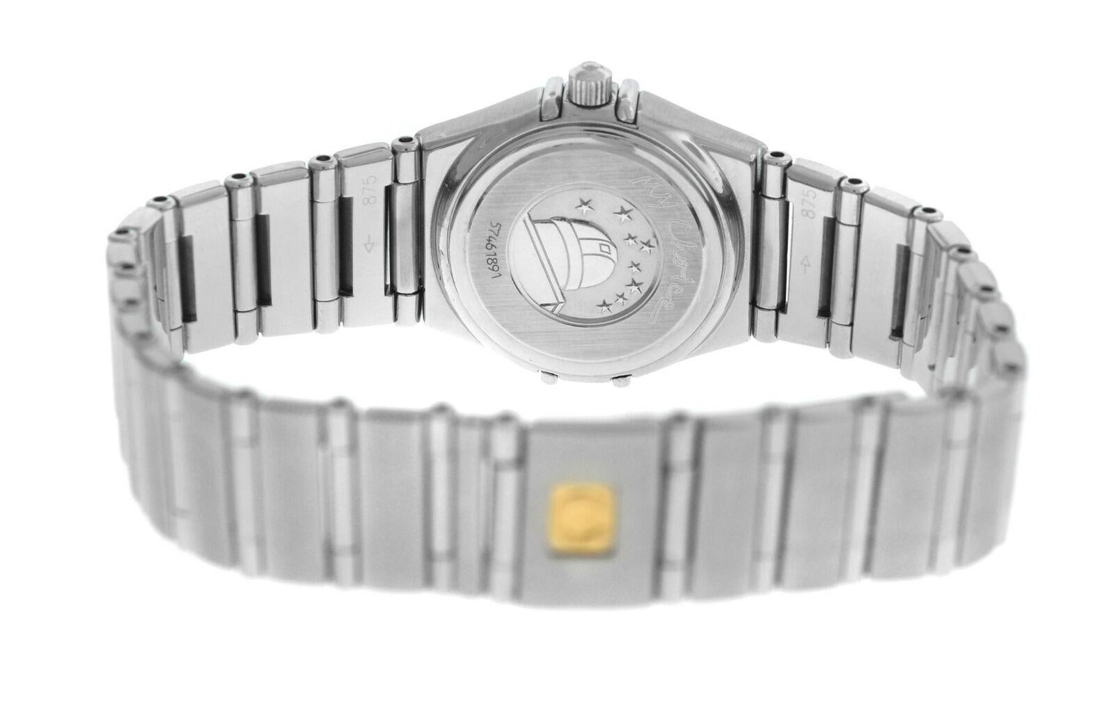 Omega Constellation My Choice 1465.51 Steel Diamond Quartz Watch For Sale 6