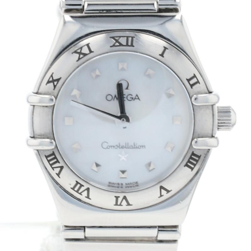 This is an authentic Omega wristwatch. The watch has been professionally serviced and comes with a one-year warranty along with a generic presentation box.

Brand: Omega Constellation My Choice 
Metal Content: Stainless Steel 
Movement: Quartz