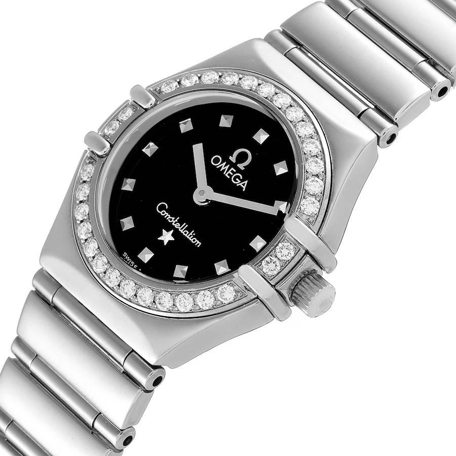 Women's Omega Constellation My Choice Mini Ladies Diamond Watch 1465.51.00 Box Card For Sale