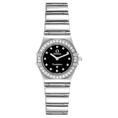Omega Constellation My Choice Mini Ladies Diamond Watch 1465.51.00 Box Card