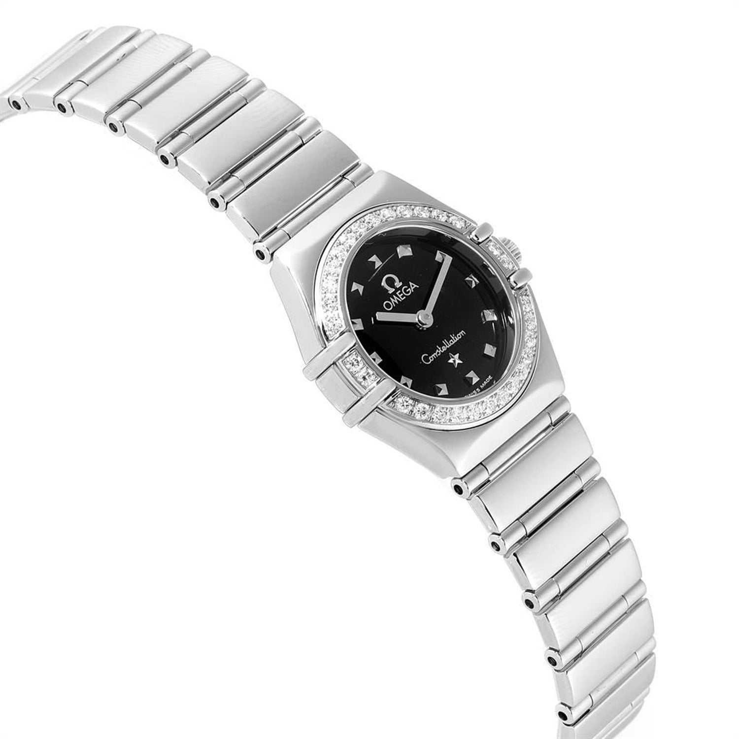 Omega Constellation My Choice Mini Ladies Diamond Watch 1465 51 00 At 1stdibs