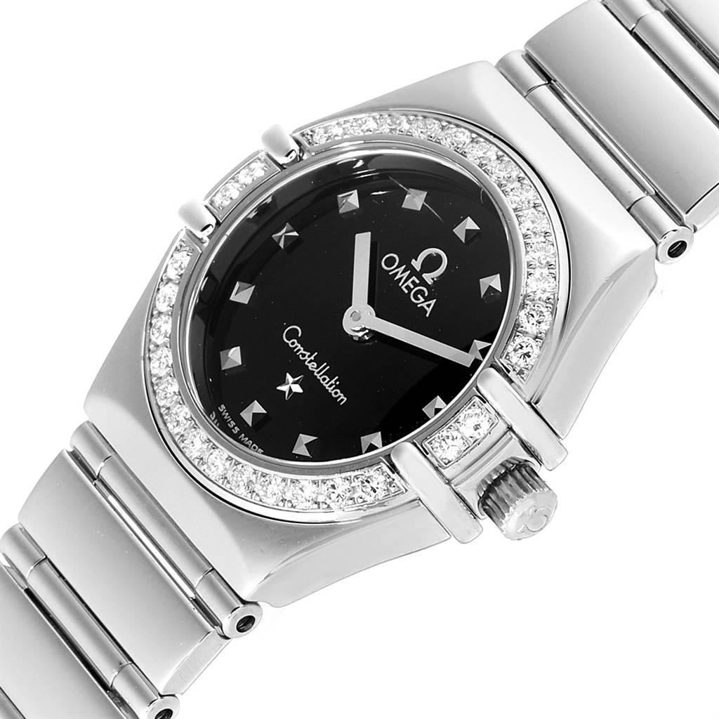 Brilliant Cut Omega Constellation My Choice Mini Ladies Diamond Watch 1465.51.00