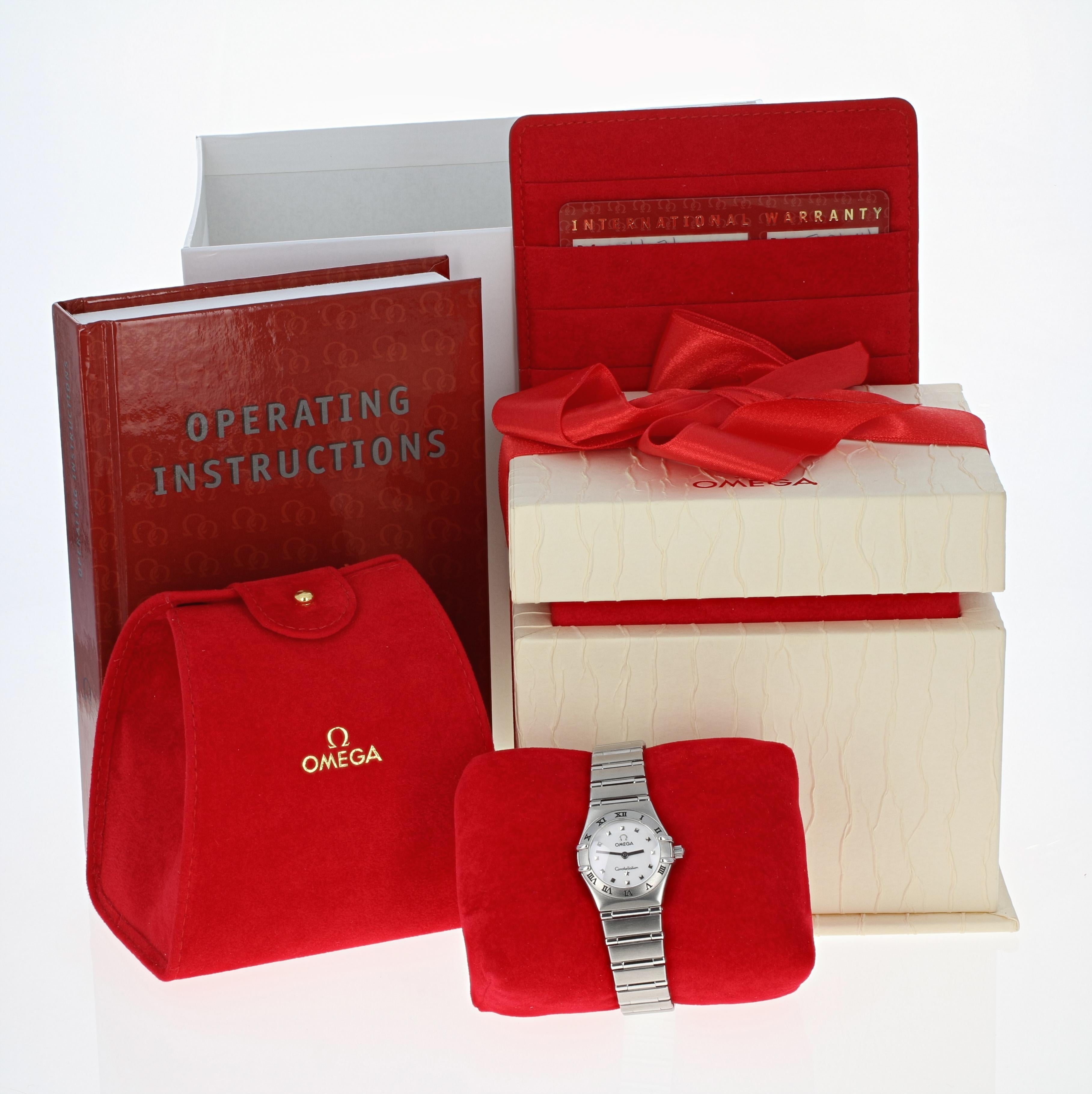 Omega Constellation “My Choice” Mini Ladies Watch Stainless Steel Quartz w/Box In Excellent Condition In Greensboro, NC