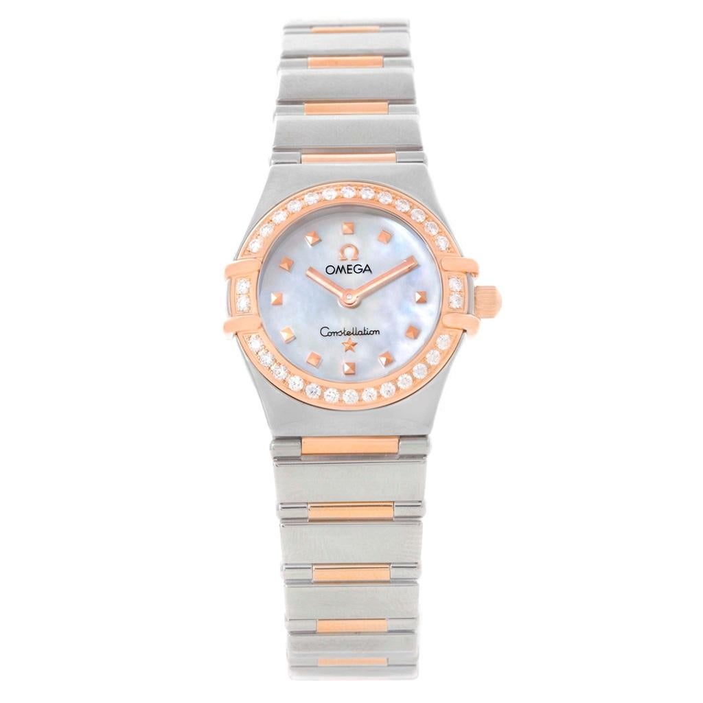 Omega Constellation My Choice Mini Mother of Pearl Diamond Dial Watch 1368.71.00 3