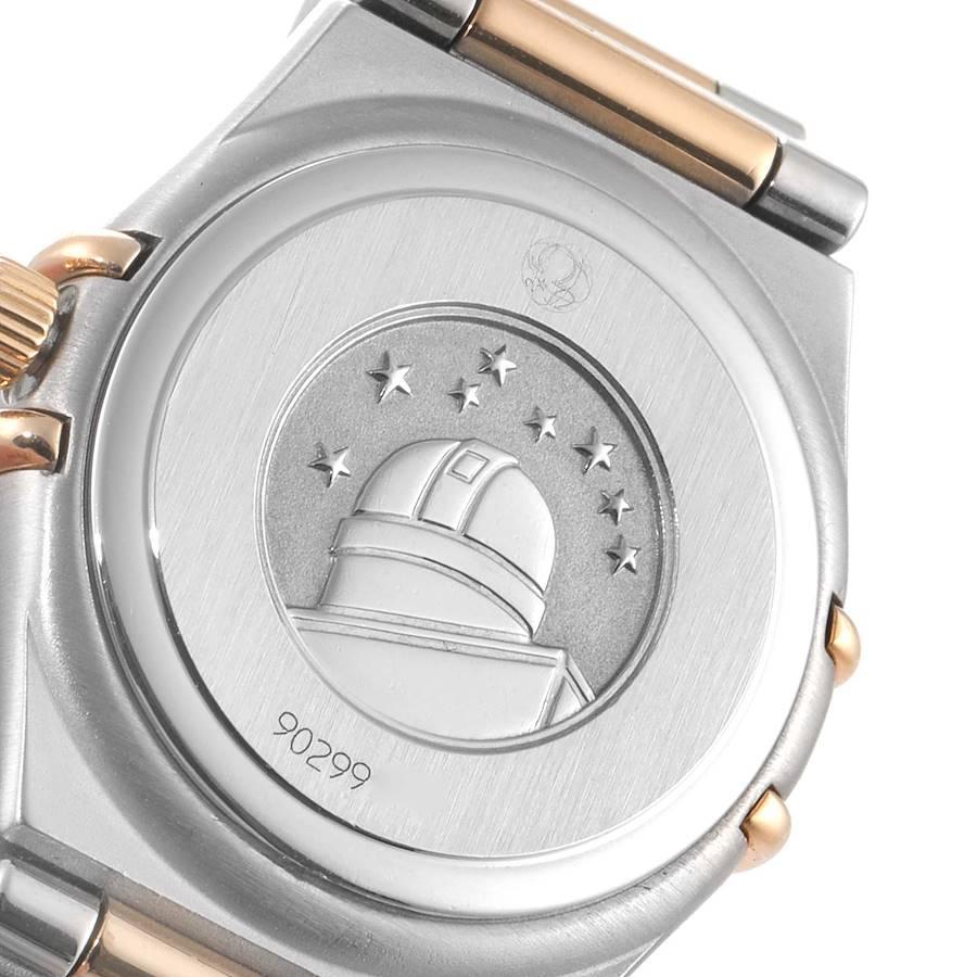Omega Constellation My Choice Steel Rose Gold Diamond Watch 1360.75.00 1