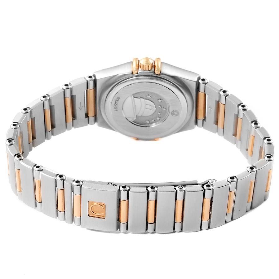 Women's Omega Constellation My Choice Steel Rose Gold Diamond Watch 1360.75.00