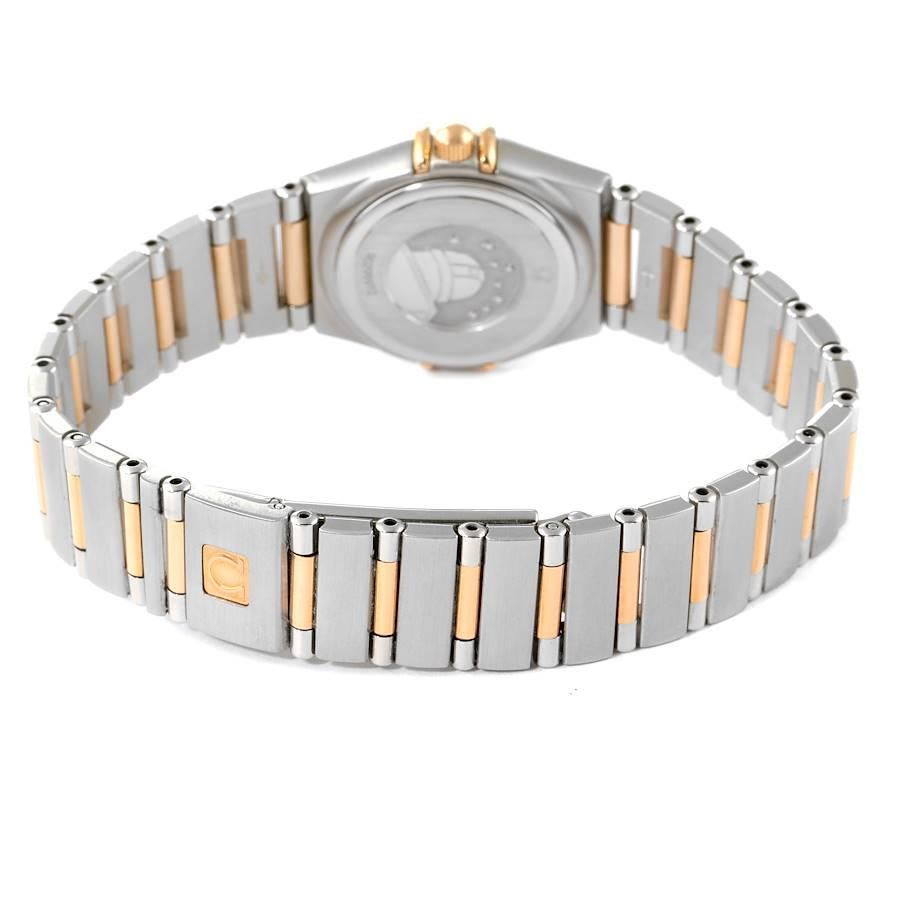 Omega Constellation My Choice Steel Rose Gold Diamond Watch 1360.75.00 2