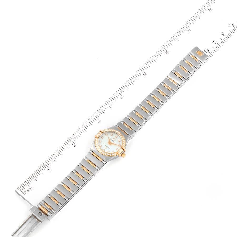 Omega Constellation My Choice Steel Rose Gold Diamond Watch 1360.75.00 3