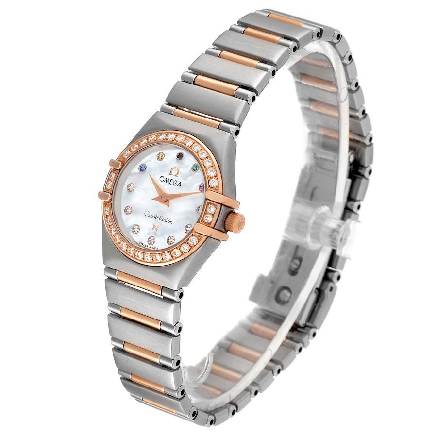 Women's Omega Constellation Olympic Steel Rose Gold Ladies Watch 11.25.23.60.55.002 For Sale