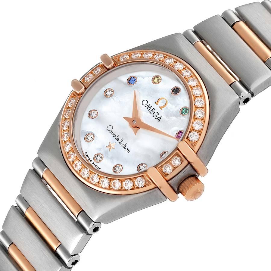 Omega Constellation Olympic Steel Rose Gold Ladies Watch 11.25.23.60.55.002 For Sale 1