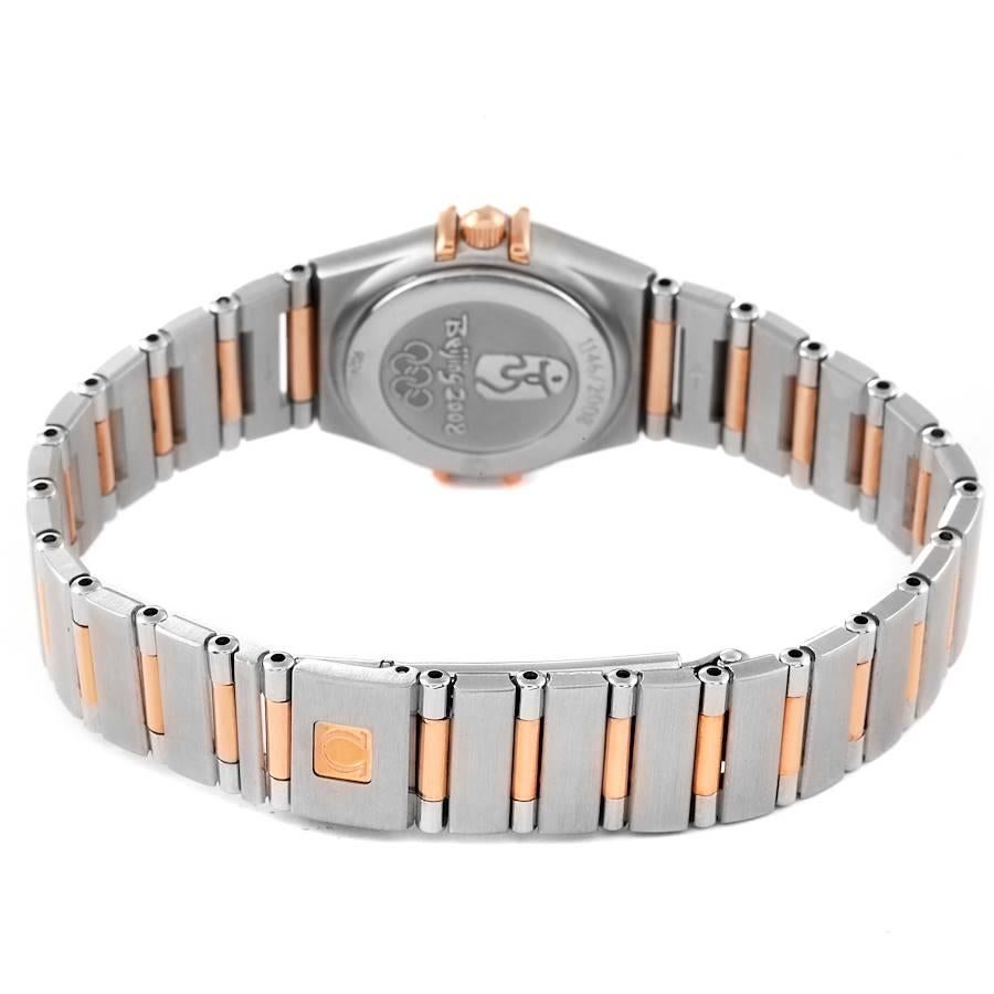 Omega Constellation Olympic Steel Rose Gold Ladies Watch 11.25.23.60.55.002 For Sale 3