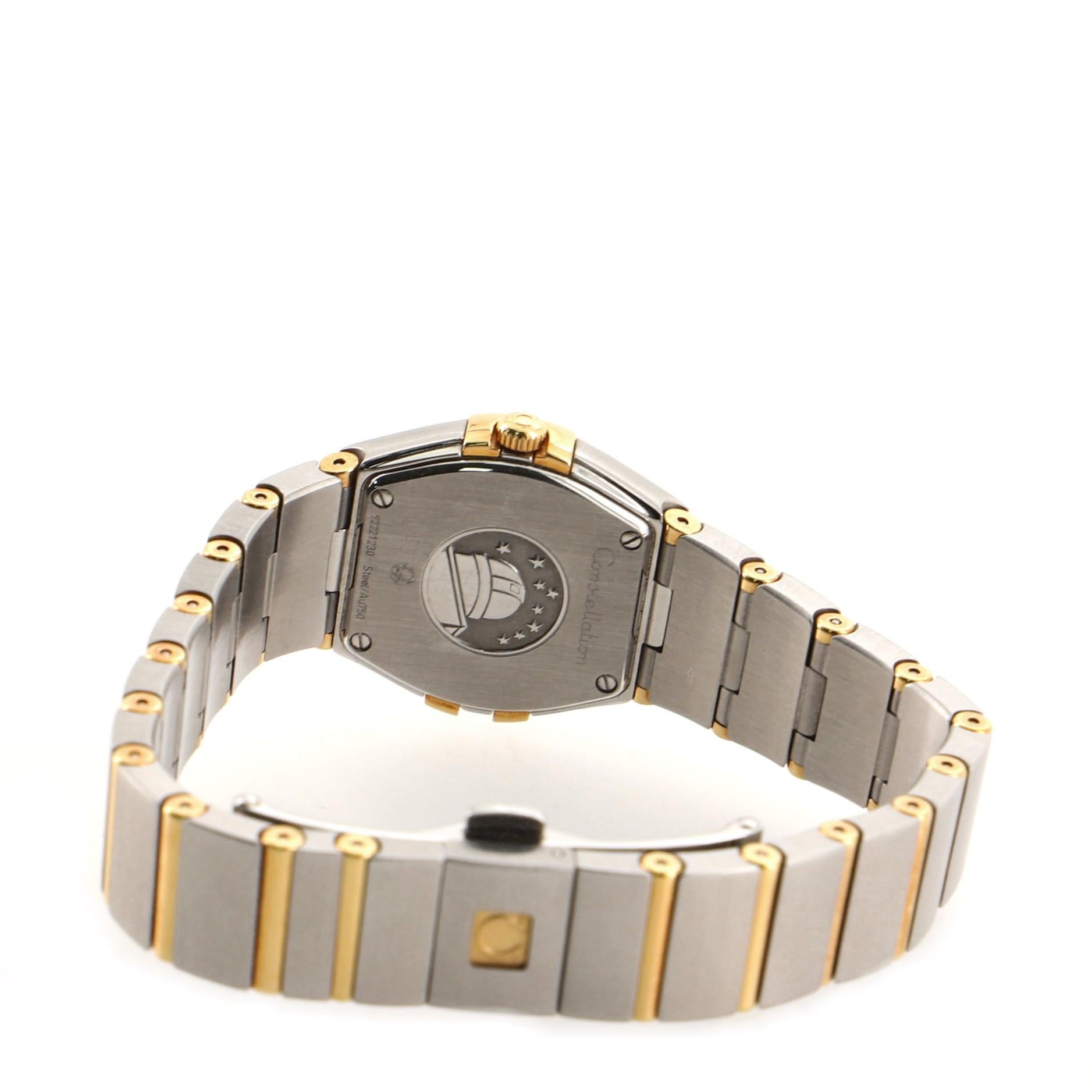 Women's or Men's Omega Constellation Orbis Star Quartz Watch Stainless Steel and Yellow Gold