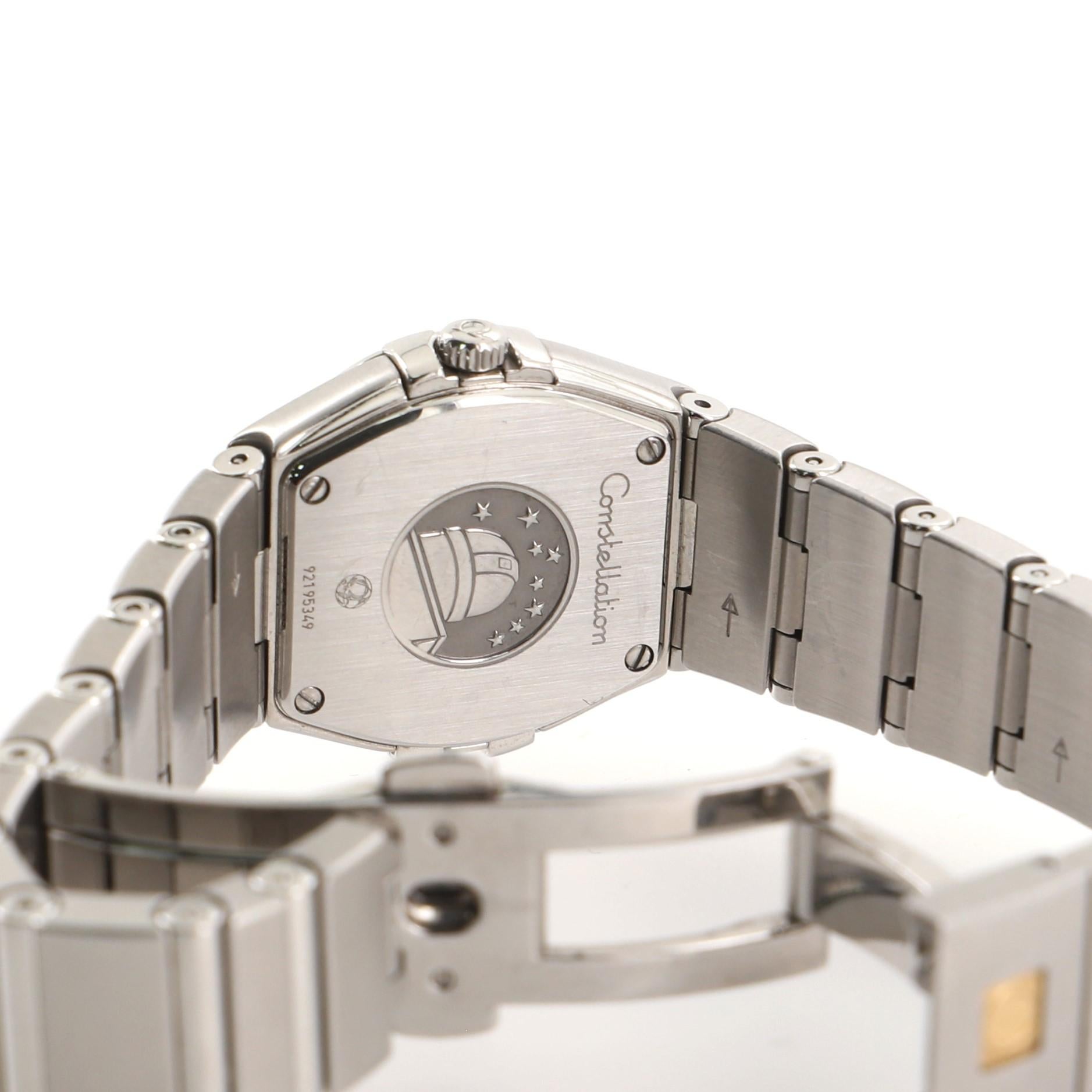 Omega Constellation Orbis Star Quartz Watch Stainless Steel with Diamond Bezel 2 2