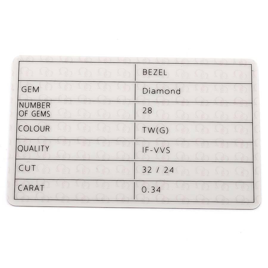 Omega Constellation Orbis Star Steel Diamond Watch 123.15.24.60.03.001 Box Card 3
