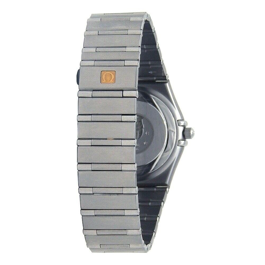 Men's Omega Constellation Perpetual Calendar Stainless Steel Watch Quartz 1552.30.00 For Sale