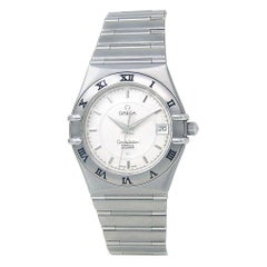 Used Omega Constellation Perpetual Calendar Stainless Steel Watch Quartz 1552.30.00