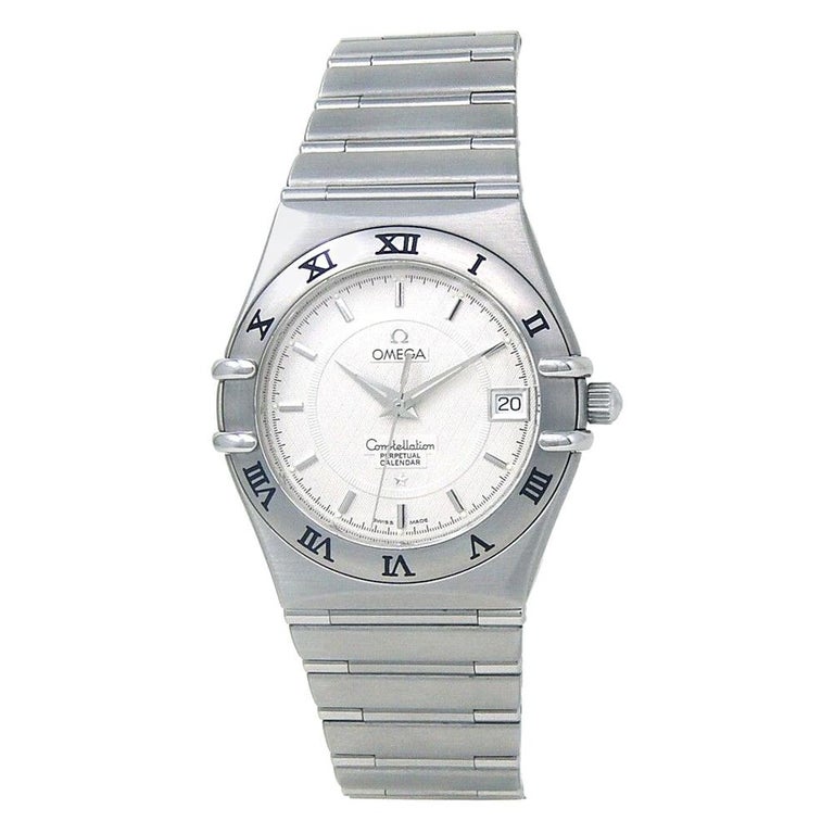 Omega Constellation Perpetual Calendar Stainless Steel Watch Quartz