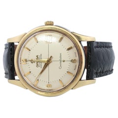 OMEGA Constellation Pie Pan Automatic Mens Watch Réf. 14393 SS et or jaune.