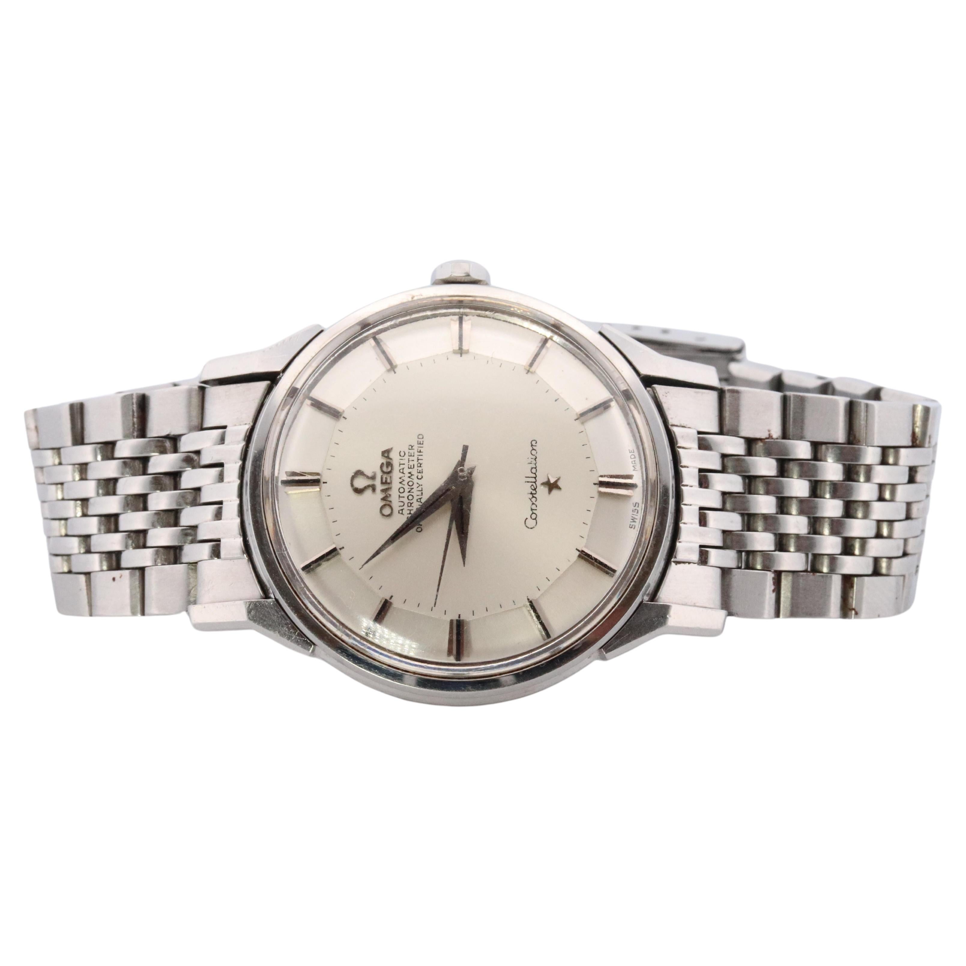 OMEGA Constellation Pie Pan Automatic Mens Watch. Ref 167.005 Stainless Steel.