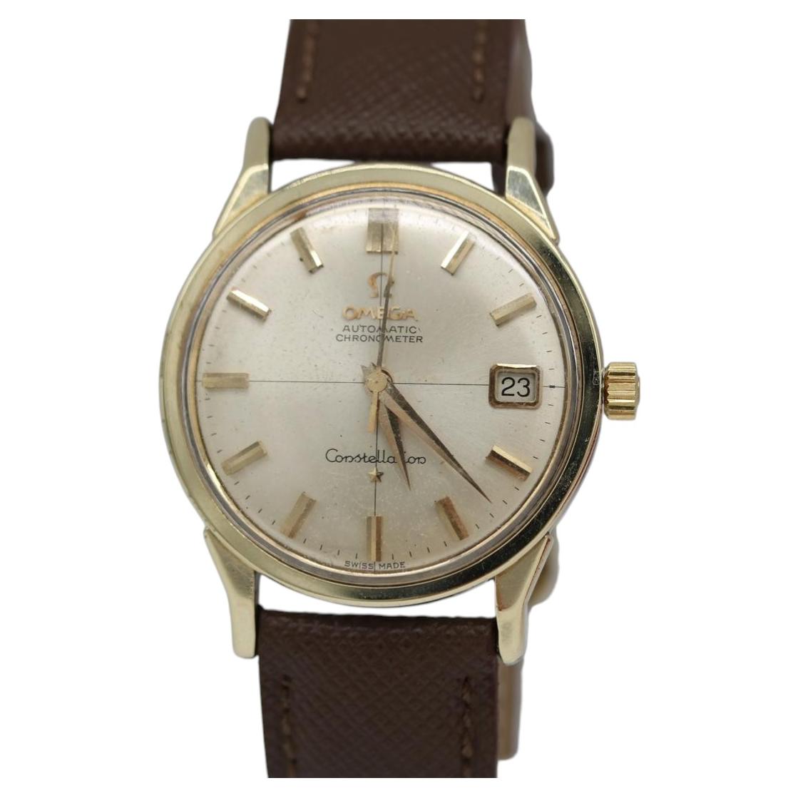 Omega Constellation Pie Pan – Gold & Steel – Automatic – Fully Serviced 1962 For Sale