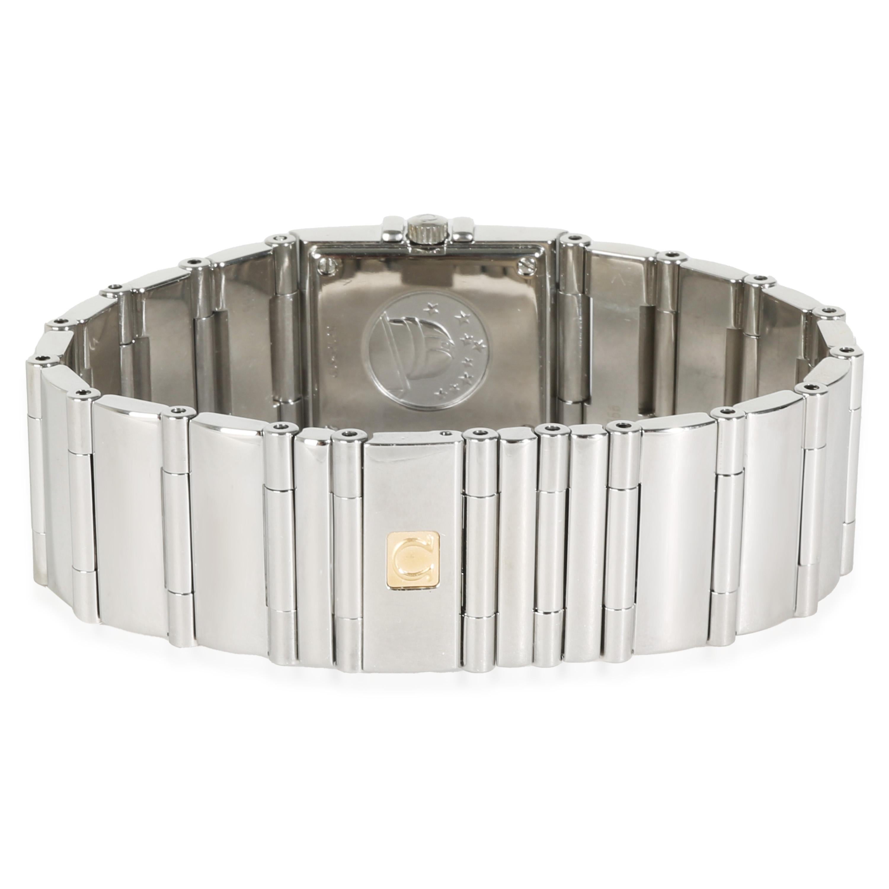 Omega Constellation Quadra 1528.46.00 Women's Watch in  Stainless Steel

SKU: 141870

PRIMARY DETAILS
Brand: Omega
Model: Constellation Quadra
Country of Origin: Switzerland
Movement Type: Quartz: Battery
Year Manufactured: 2005
Year of Manufacture: