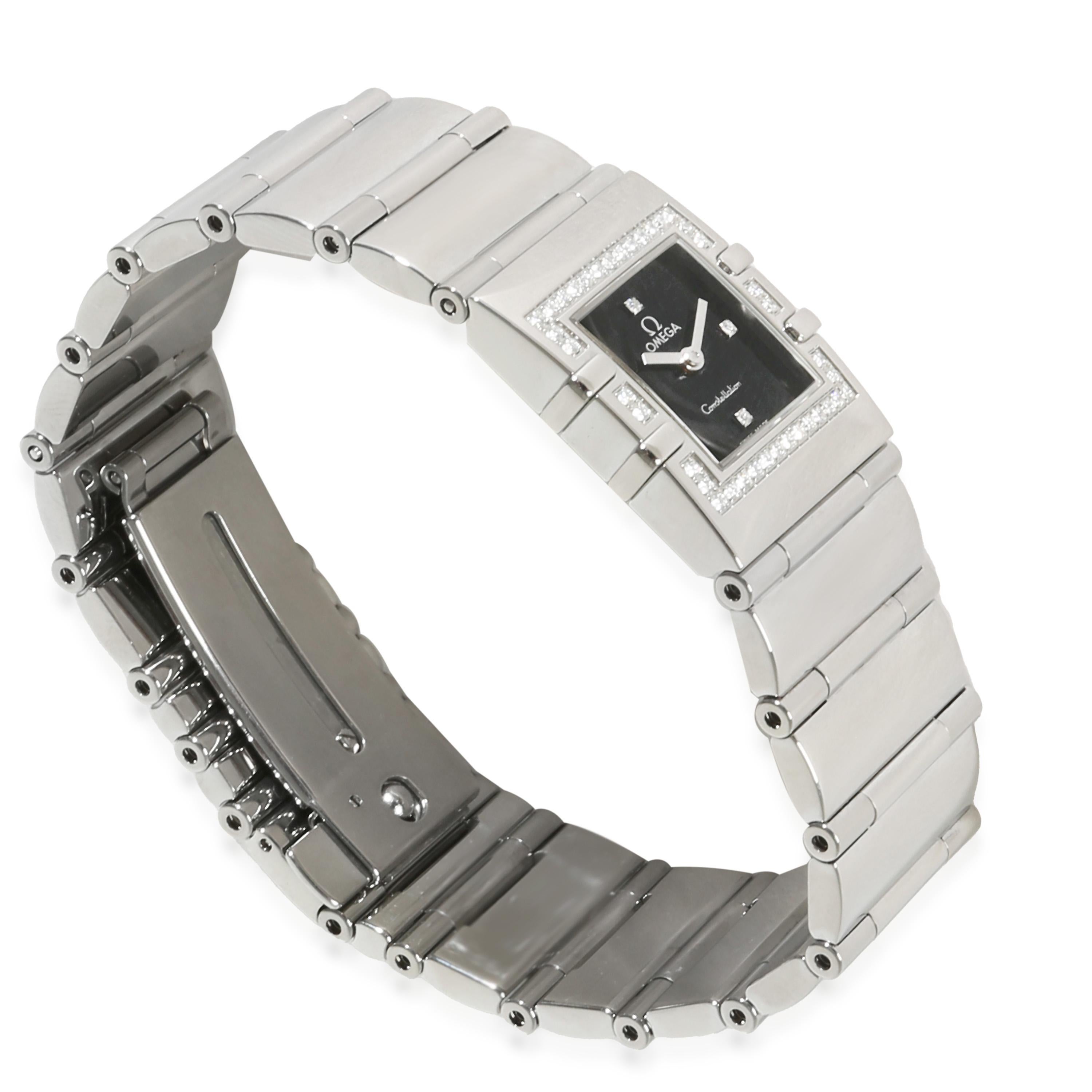 Omega Constellation Quadra 1528.46.00 Women's Watch in  Stainless Steel For Sale 1