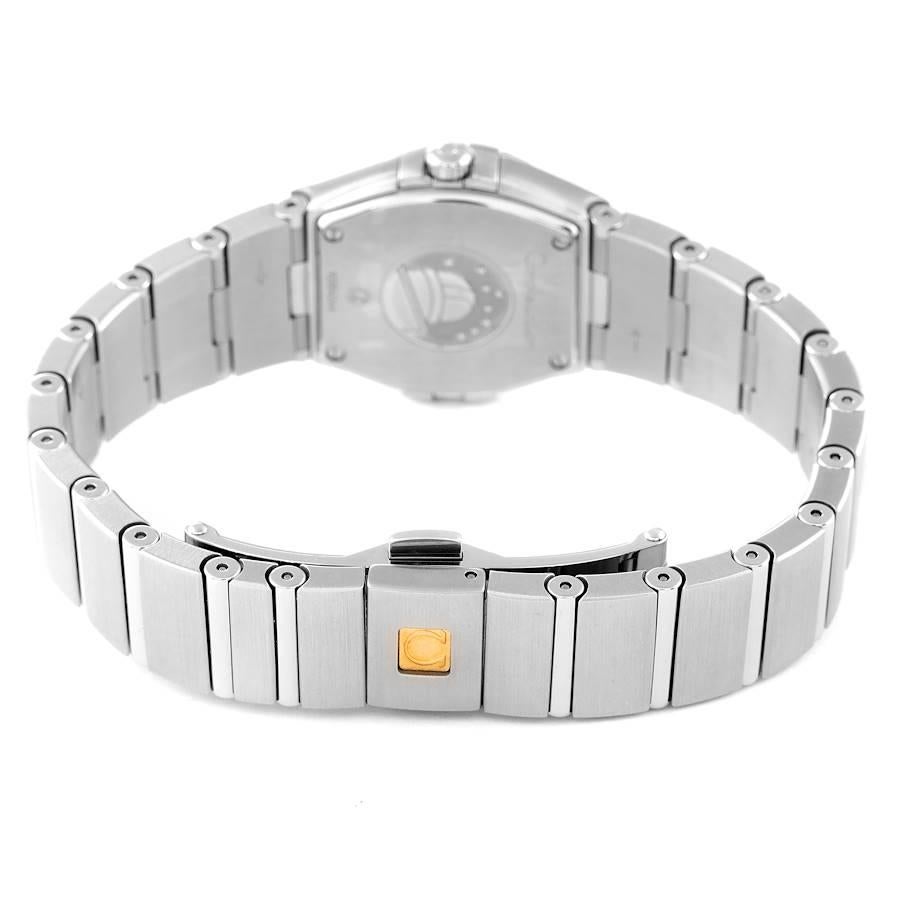 Omega Constellation Quartz 24 MOP Diamond Watch 123.15.24.60.57.001 Box Card For Sale 3