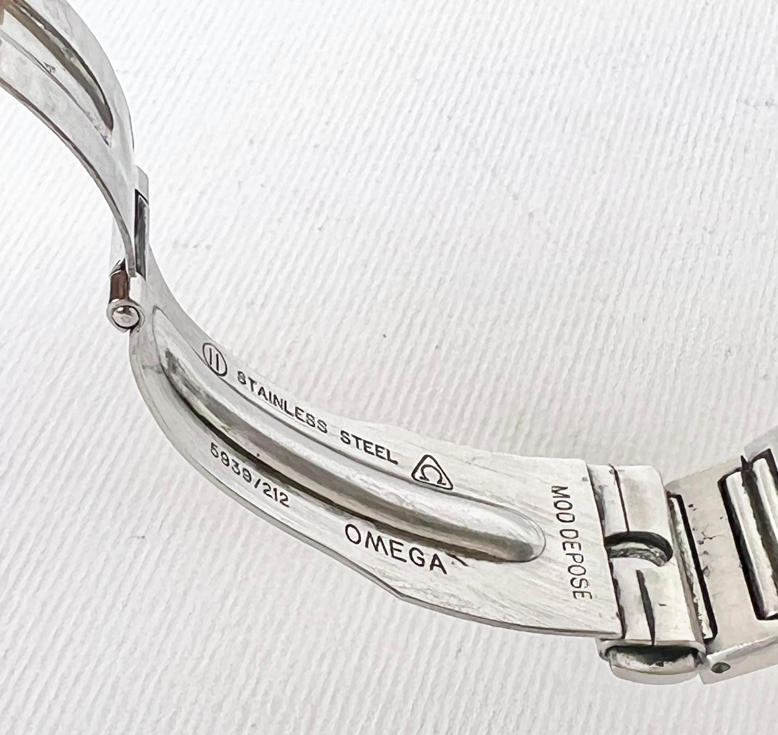 Omega Constellation Quarz Automatik Datum Seltene dunkle Zifferblatt Quadratische Face Uhr 5