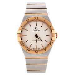 Omega Constellation Quartz Watch Stainless Steel and Rose Gold 28