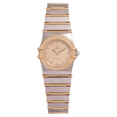 Omega Constellation Quartz Wristwatch, Gold & Steel, Diameter 24 mm