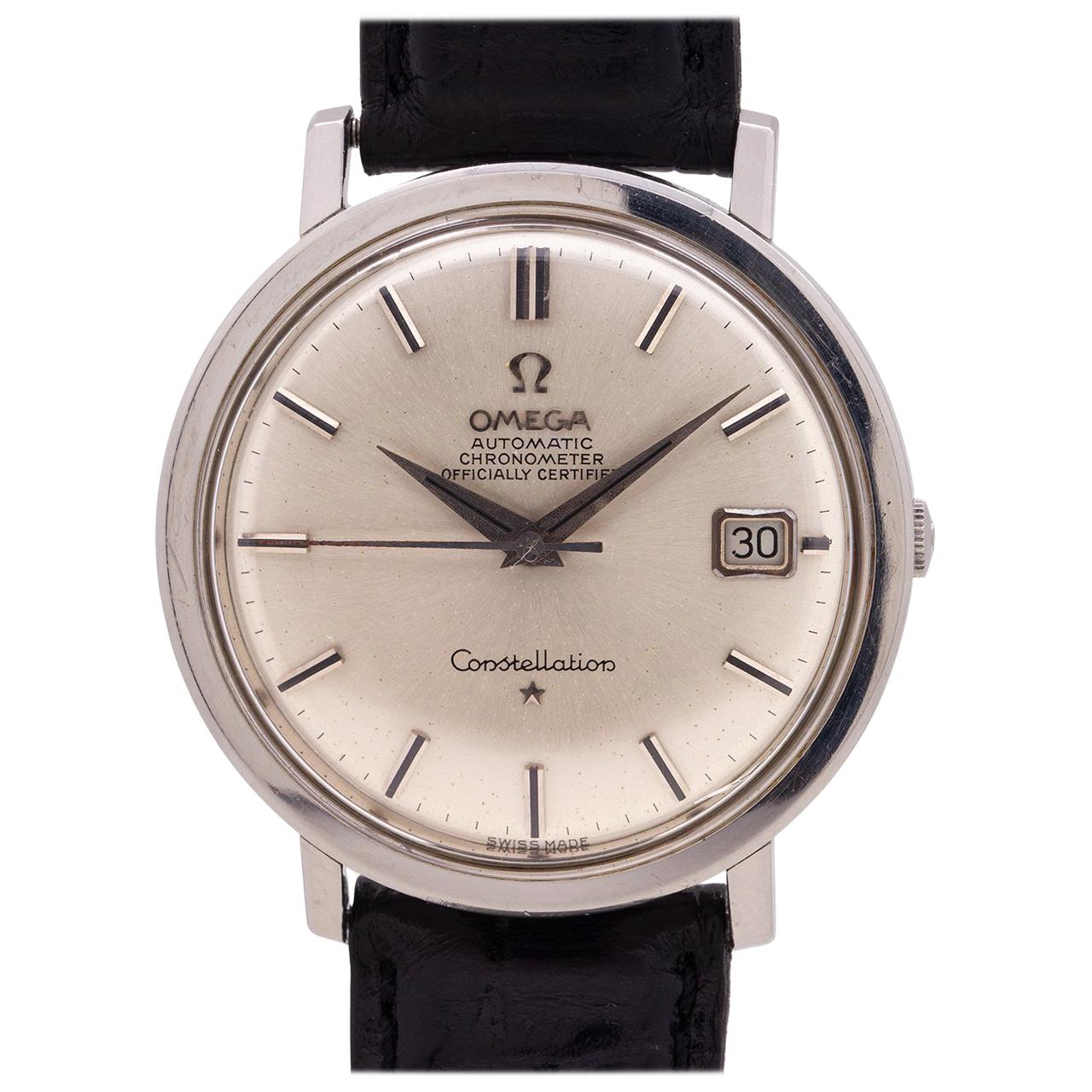 Omega Constellation Ref 168.004 Stainless Steel, circa 1966 For Sale