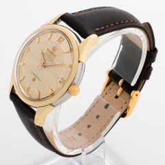 Omega Constellation ref 2852-3 auto "pie pan" 34mm steel/gold plate case, c1958