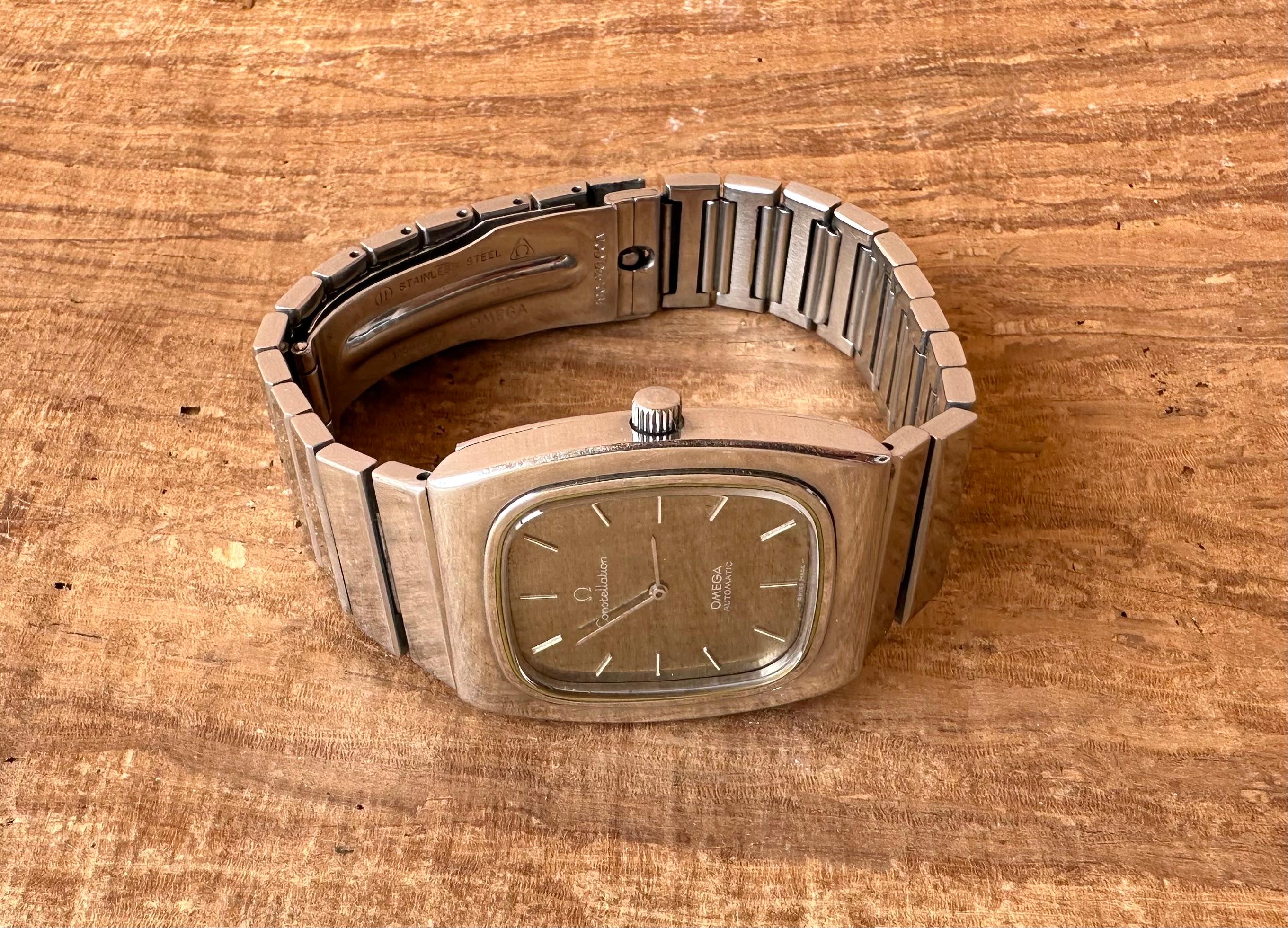 Omega Constellation Ref.3550815 / 155.002, Seltenes reflektierendes/graues Zifferblatt Cal 711 8