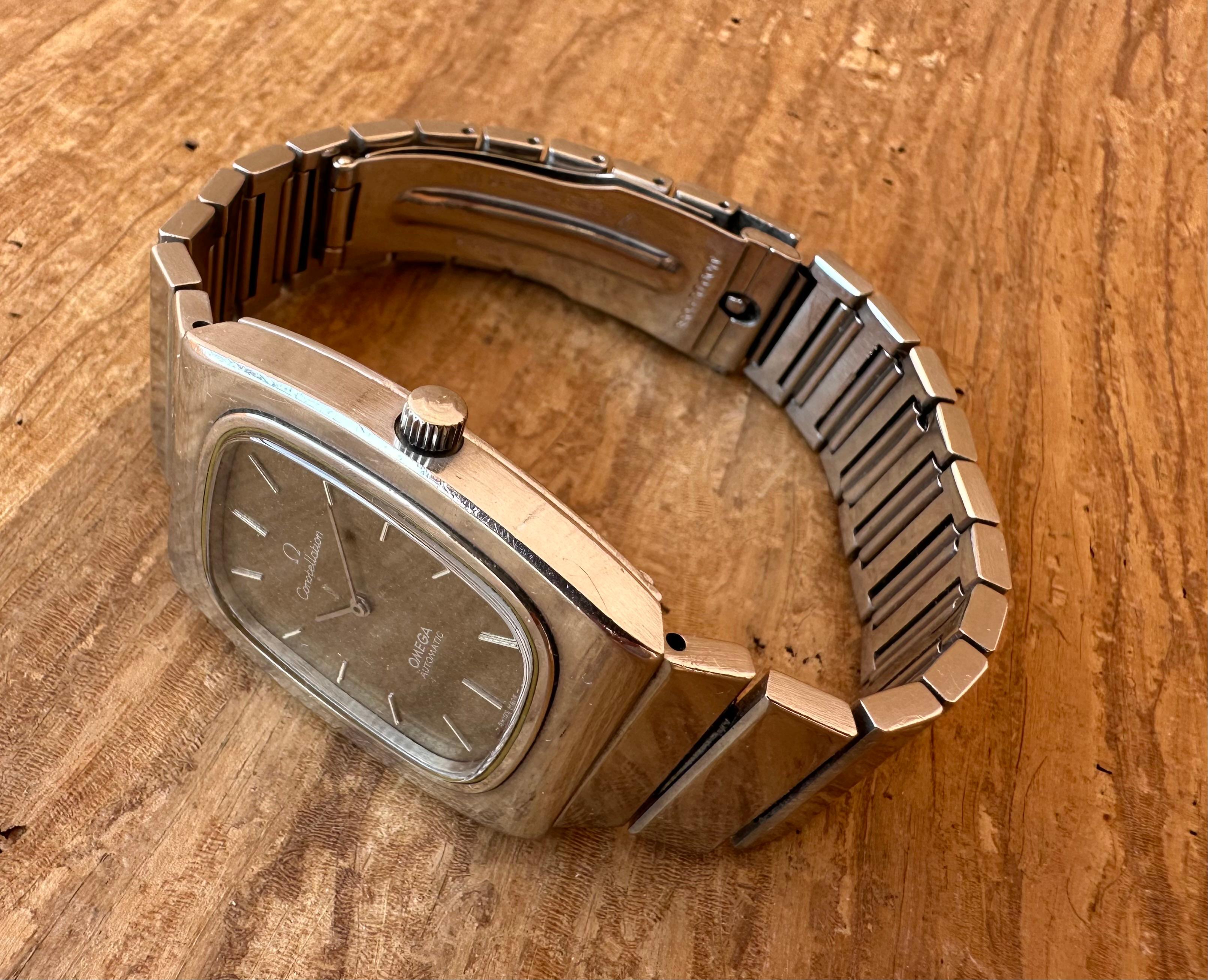 Omega Constellation Ref.3550815 / 155.002, Seltenes reflektierendes/graues Zifferblatt Cal 711 13