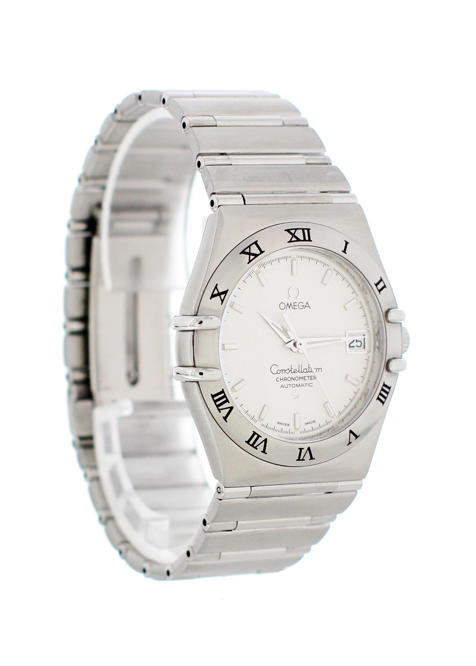 Omega Constellation Stainless Steel 3681201 Men’s Watch In Excellent Condition In New York, NY