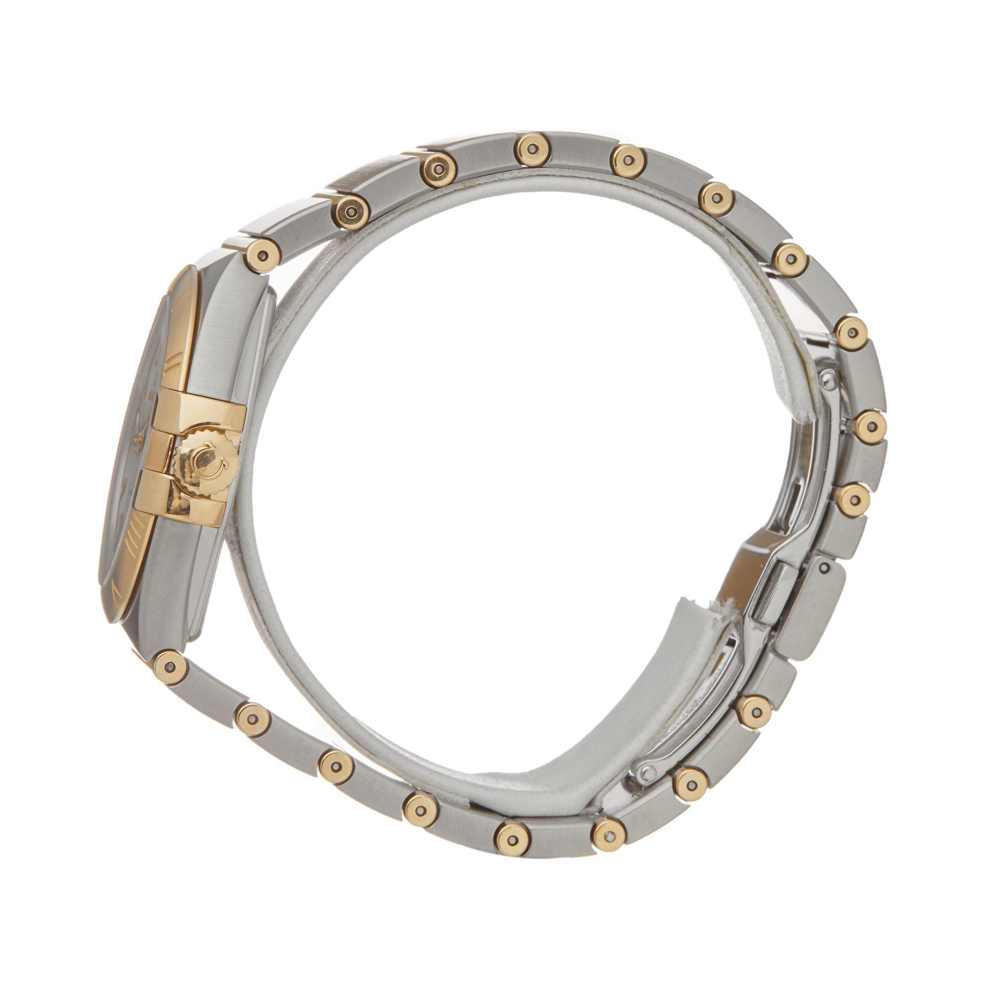 omega constellation on wrist