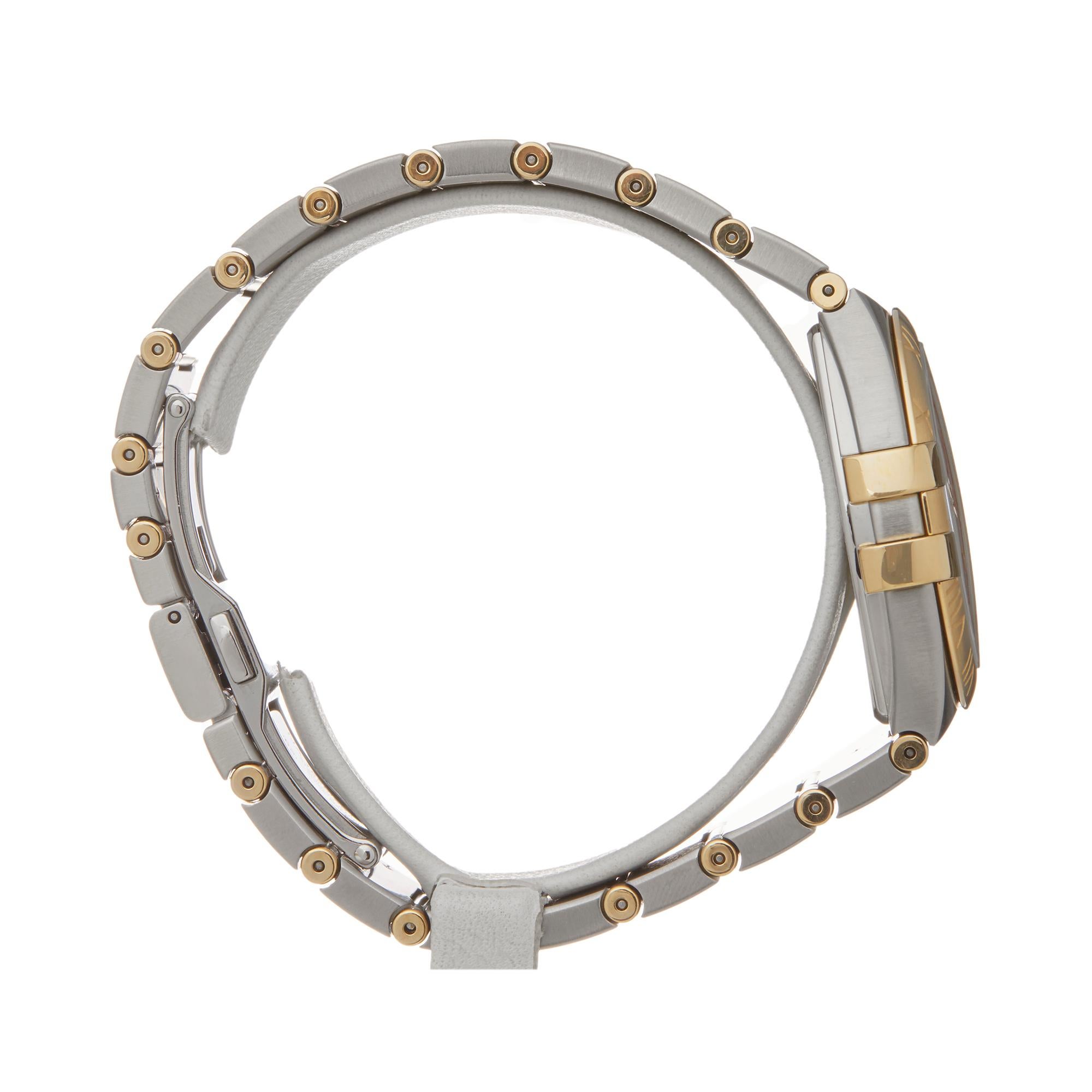 omega constellation 35mm on wrist