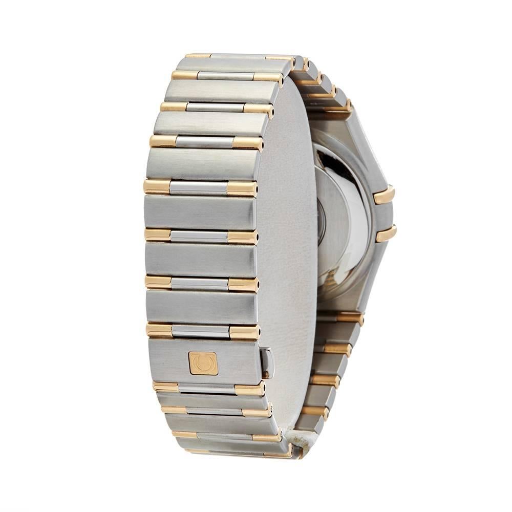 Omega Constellation Stainless Steel and 18 Karat Yellow Gold Men's 1