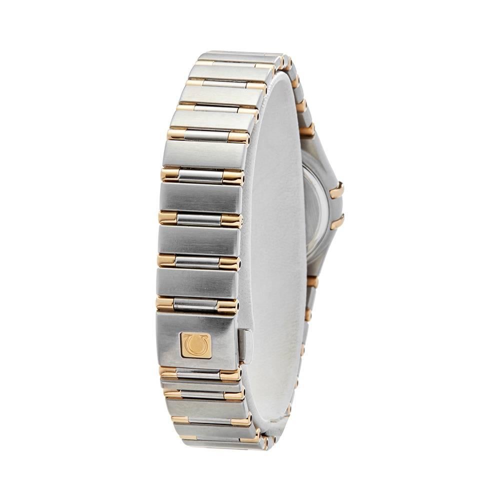 Omega Constellation Stainless Steel and 18 Karat Yellow Gold Women's 13627000 2