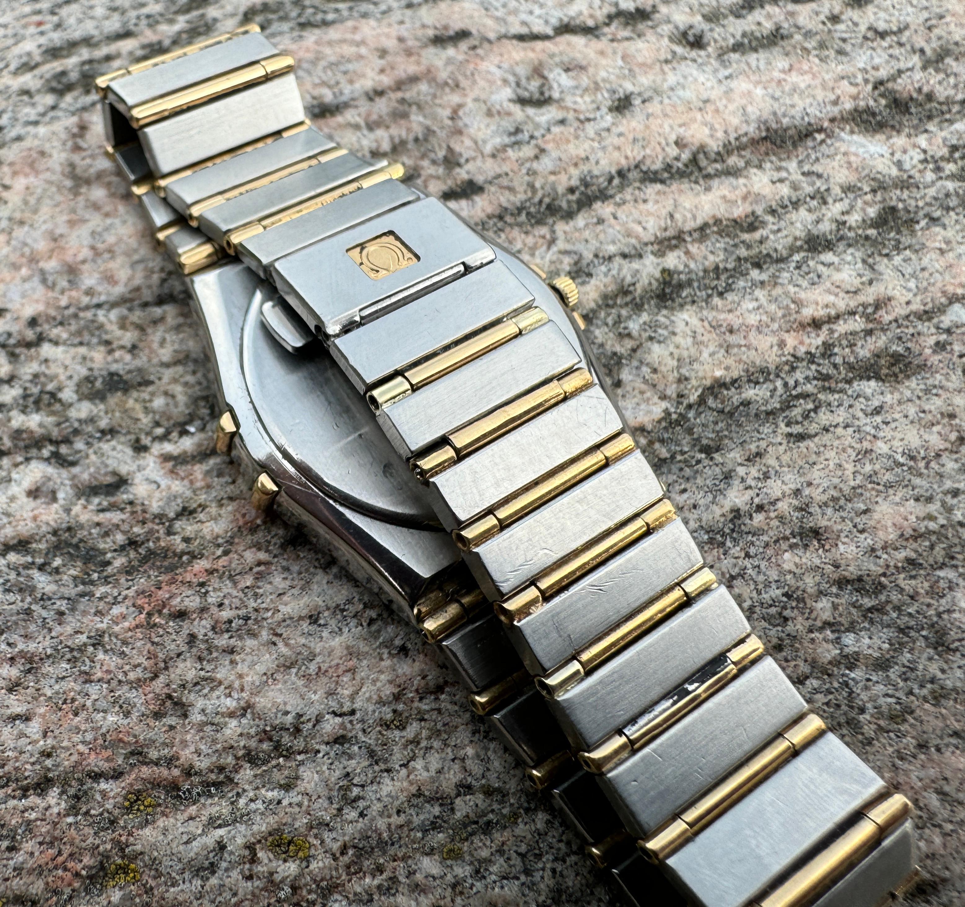 Omega Constellation Acier inoxydable Or 3961070 / 3961080 Full Bar en vente 7