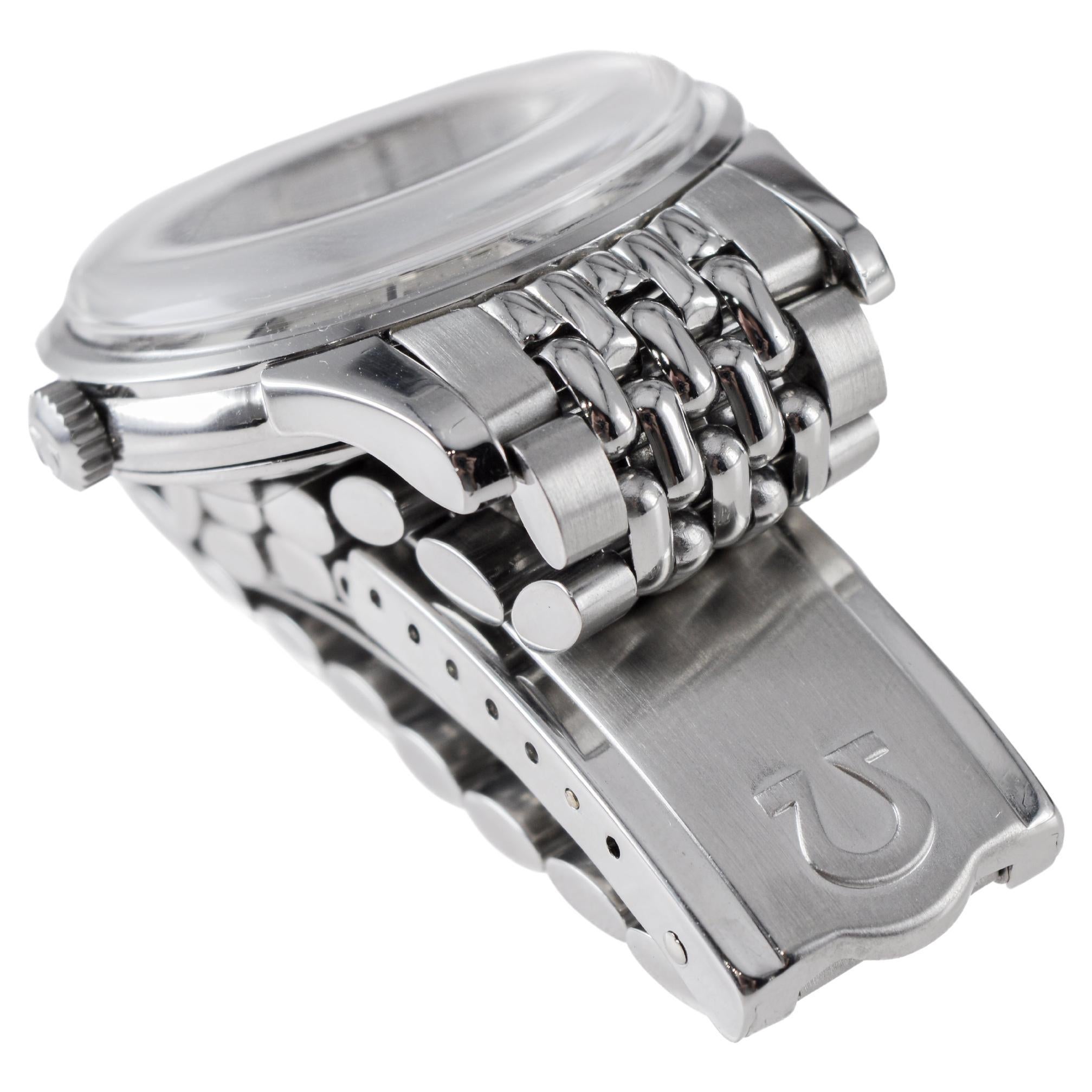 Omega Constellation en acier inoxydable avec cadran et bracelet d'origine années 1950 en vente 7