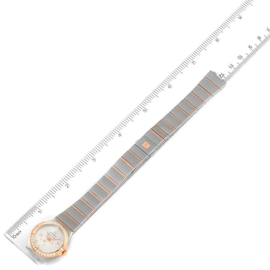 Omega Omega Constellation Star Stahl Roségold Diamant-Uhr 123.25.24.60.05.002 im Angebot 4