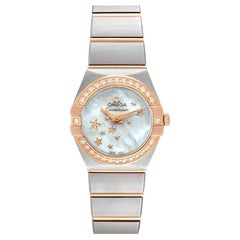 Omega Omega Constellation Star Stahl Roségold Diamant-Uhr 123.25.24.60.05.002